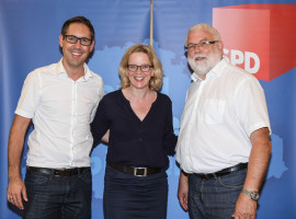 Geballte SPD-Kraft! Michael Schrodi, Natascha Kohnen und Martin Güll